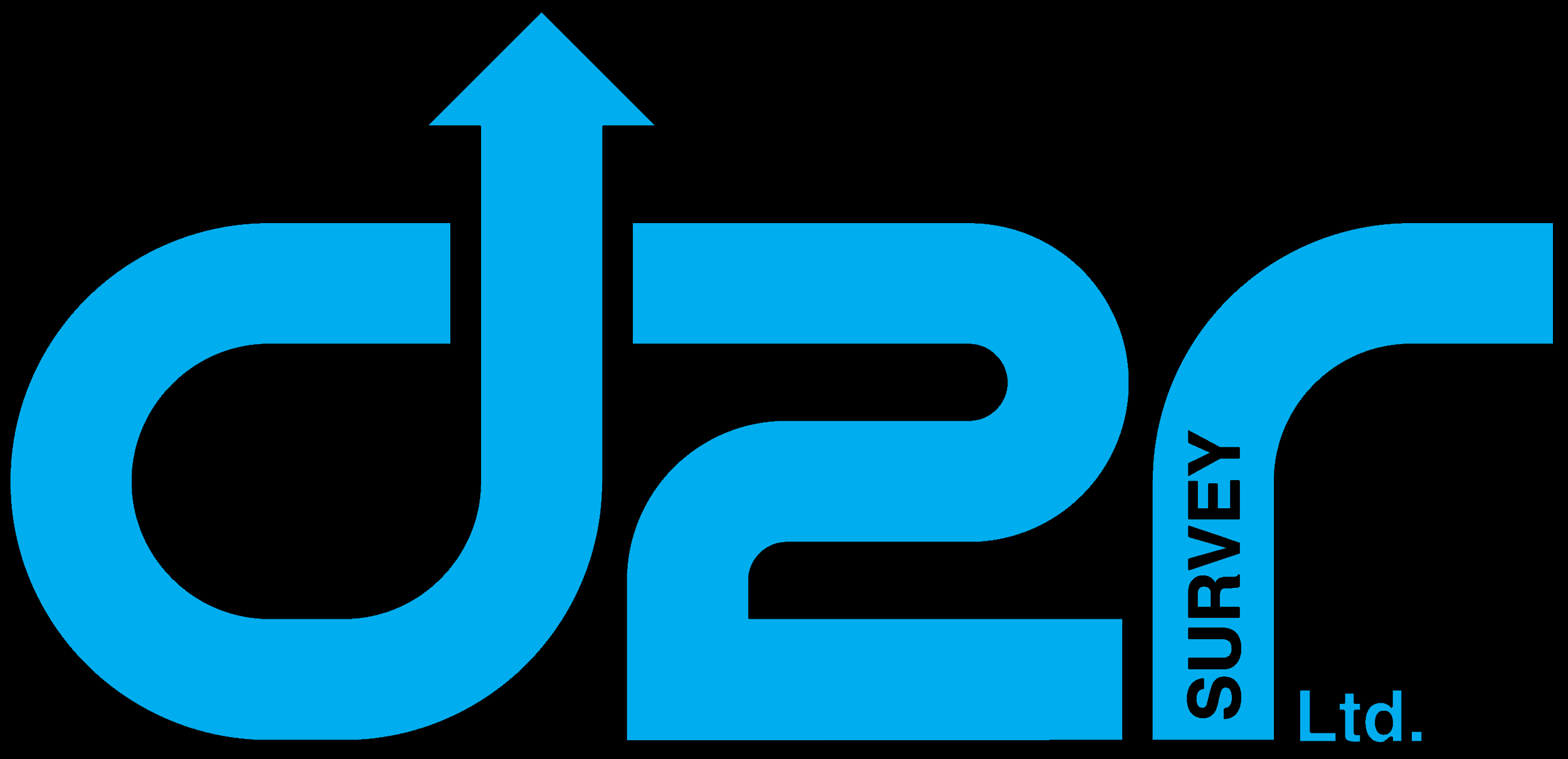 D2R Survey Ltd, Blue logo on Black.