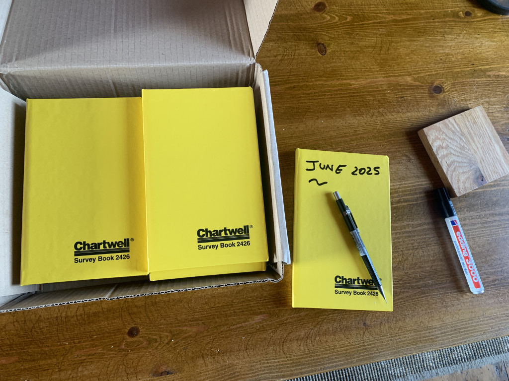Chartwell 2426 survey field books used for land surveying