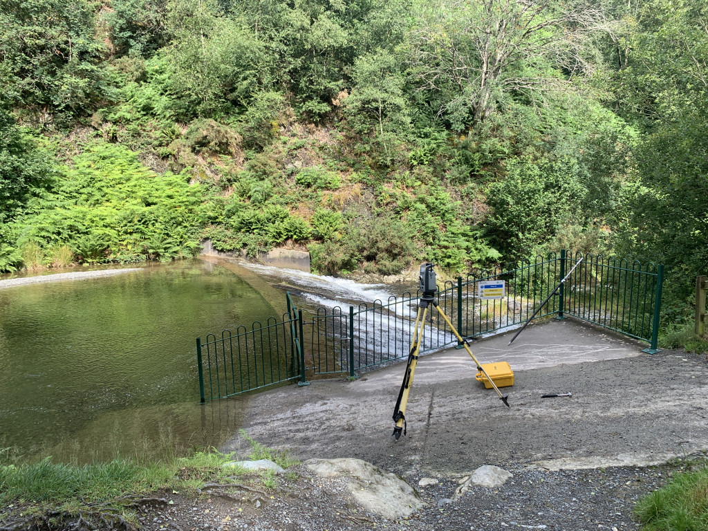 Land and river survey of Coledale Beck at Braithwaite